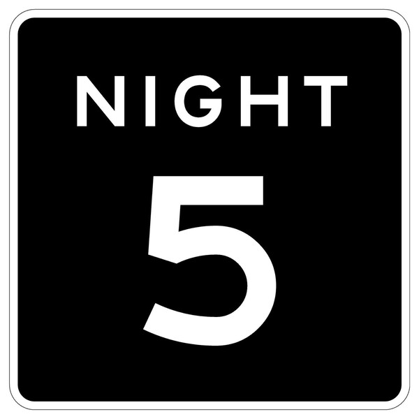 Sign Solutions Usa 24 in Height, 24 in Width, Aluminum, Square DUS08DWT2424R2-3P5 - main